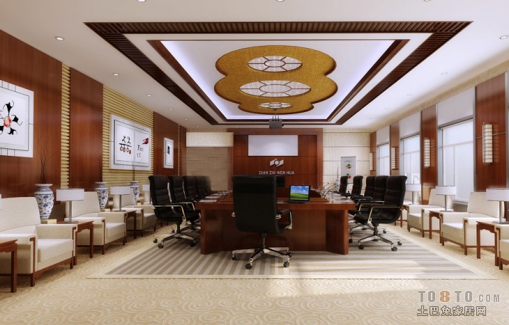 三樓會議室裝修效果圖與裝飾工程設計指南